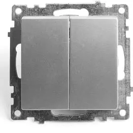 Двухклавишный выключатель STEKKER Катрин GLS10-7104-03 39578
