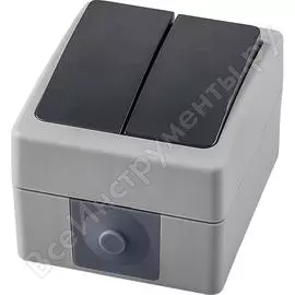 Двухклавишный выключатель STEKKER 32753