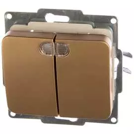 Двухклавишный выключатель СВЕТОЗАР