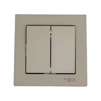 Двухклавишный выключатель Systeme Electric AtlasDesign ATN000552