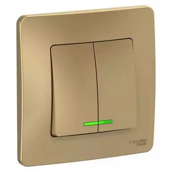 Двухклавишный выключатель Systeme Electric Blanca BLNVS010514