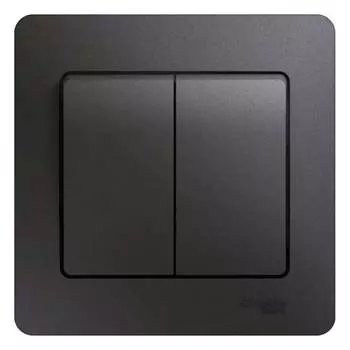 Двухклавишный выключатель Systeme Electric Glossa GSL001352