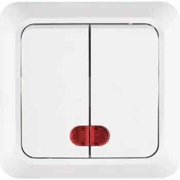 Двухклавишный выключатель TANGO 1007258