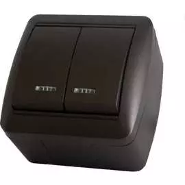 Двухклавишный выключатель TDM ELECTRIC Селигер SQ1818-0204