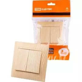 Двухклавишный выключатель TDM ELECTRIC Лама SQ1815-0302