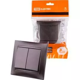 Двухклавишный выключатель TDM ELECTRIC Лама SQ1815-0502