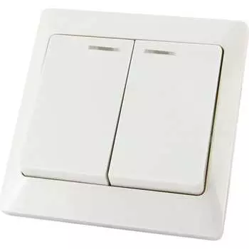 Двухклавишный выключатель TDM ELECTRIC Ильмень SQ1823-0004