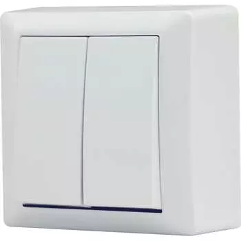 Двухклавишный выключатель Vesta Electric Mega FVK030201BEL