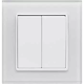 Двухклавишный выключатель Vesta Electric Exclusive White FVK050102BEL