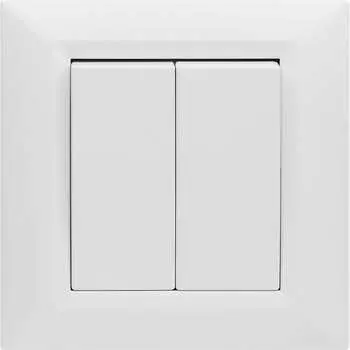 Двухклавишный выключатель Vesta Electric Roma FVK010202BEL