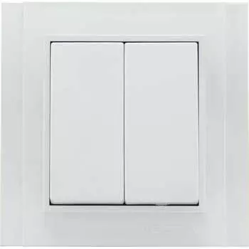 Двухклавишный выключатель Vesta Electric Verona FVK020201BEL