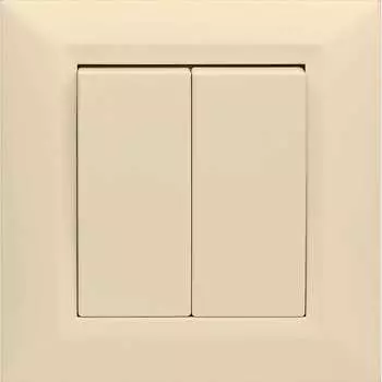 Двухклавишный выключатель Vesta Electric Roma FVK010122MLK