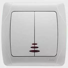 Двухклавишный выключатель VIKO