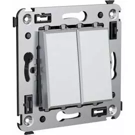 Двухклавишный выключатель в стену DKC Avanti 4404104