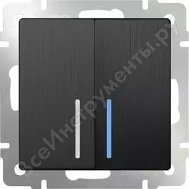 Проходной двухклавишный выключатель WERKEL W1122104 a050757