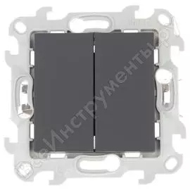 Двухклавишный выключатель Simon Push&Go 2420398-038