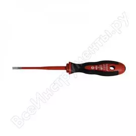 Двухкомпонентная шлицевая отвертка haupa vde 4х100 мм sl 0,8x4, серия slim 102916