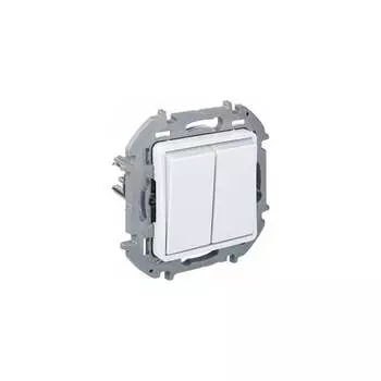 Двухлавишный переключатель Legrand MOS-INSPIRIA + 673665