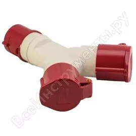 Двухлучевая розетка ekf 1012-214 3р+ре 16а 380в ip44 ekf ps-1012-214-380