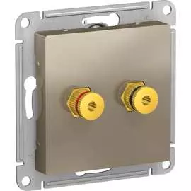 Двухместная аудиорозетка Systeme Electric AtlasDesign ATN000587