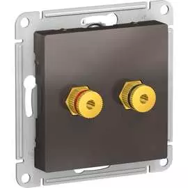 Двухместная аудиорозетка Systeme Electric AtlasDesign ATN000687
