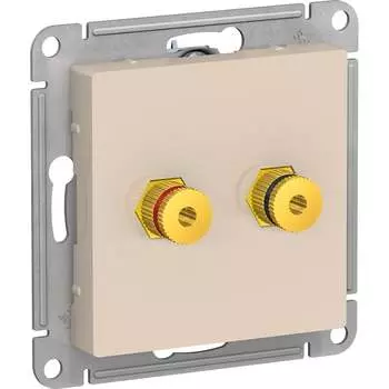 Двухместная аудиорозетка Systeme Electric AtlasDesign ATN000287