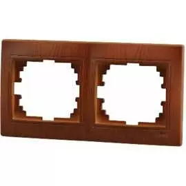 Двухместная горизонтальная рамка Lezard MIRA 701-0801-147