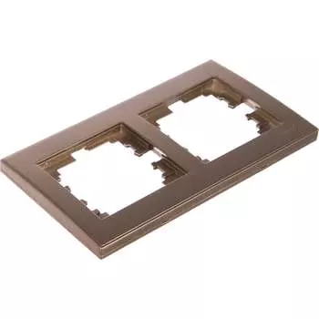 Двухместная горизонтальная рамка Lezard RAIN 703-3131-147