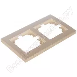 Двухместная горизонтальная рамка Lezard RAIN 703-3030-147