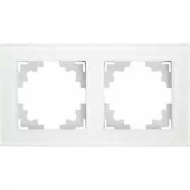 Двухместная горизонтальная рамка STEKKER GFR00-7002-01 серия Катрин 39255