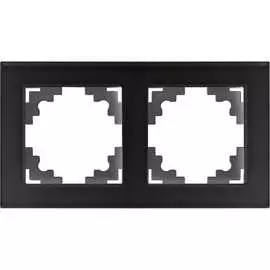 Двухместная горизонтальная рамка STEKKER GFR00-7002-05 39519