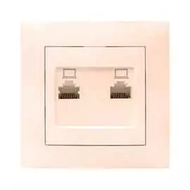 Двухместная компьютерная розетка EKF Валенсия PROxima EWK02-035-20