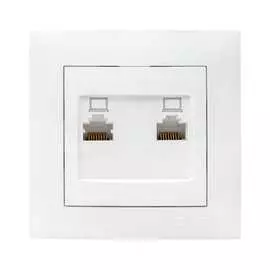 Двухместная компьютерная розетка EKF Валенсия PROxima EWK02-035-10