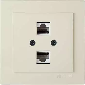 Двухместная компьютерная розетка Nilson TOURAN-ALEGRA-THOR 24121046