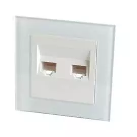 Двухместная компьютерная розетка STEKKER