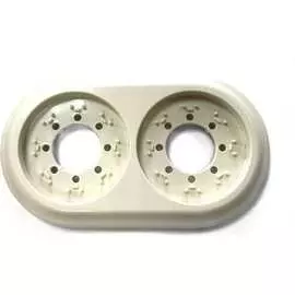 Двухместная рамка BYLECTRICA РЕТРО ЮЛИГ.735212.471 бежевый