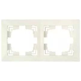Двухместная рамка BYLECTRICA УЮТ ЮЛИГ.735212.280-40 бежевый