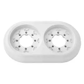 Двухместная рамка BYLECTRICA РЕТРО ЮЛИГ.735212.471белый