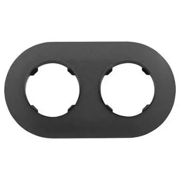 Двухместная рамка BYLECTRICA ПРОВАНС ЮЛИГ.735212.499 графит