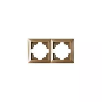 Двухместная рамка BYLECTRICA СТИЛЬ ЮЛИГ.735212.215 бронза