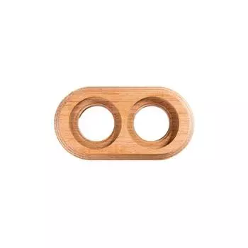 Двухместная рамка для монтажа с декоративной трубой Bironi BF1-620-10/T