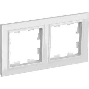 Двухместная рамка IEK Brite ру-2-брб BR-M22-K01