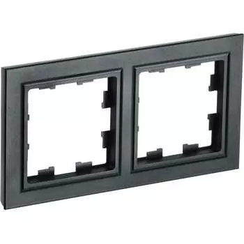Двухместная рамка IEK Brite ру-2-брч BR-M22-K02