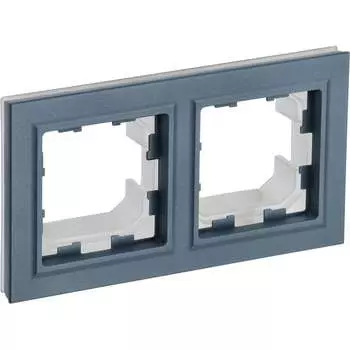 Двухместная рамка IEK Brite ру-2-брм-44 BR-M22-44-K35