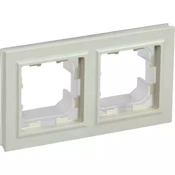 Двухместная рамка IEK Brite ру-2-бркр-44 BR-M22-44-K10