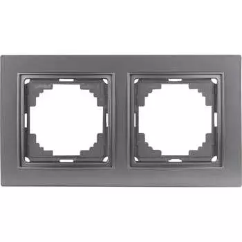 Двухместная рамка Nilson THOR Metallic 27160092