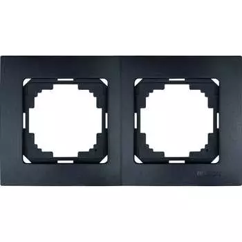 Двухместная рамка Nilson TOURAN metallic 24380092