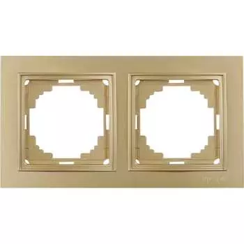 Двухместная рамка Nilson THOR Metallic 27150092