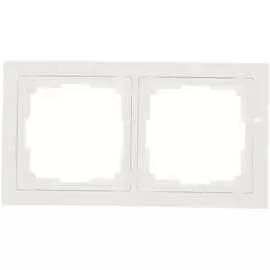 Двухместная рамка Smartbuy Нептун SBE-05w-Plastic-FR-2