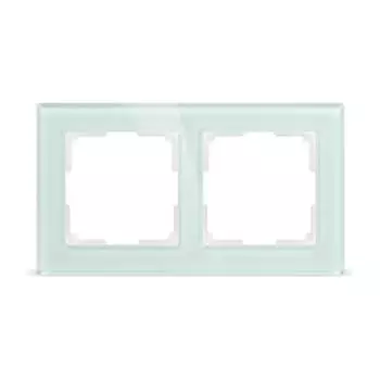 Двухместная рамка Smartbuy Нептун SBE-05i-Glass-FR-2